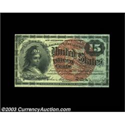 Fr. 1271 15c Fourth Issue Choice New. Brightly colored and with good original embossing, this 15c ma