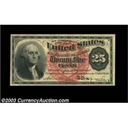Fr. 1302 25c Fourth Issue Very Choice New. A near-Gem example of this popular and handsome Fourth Is
