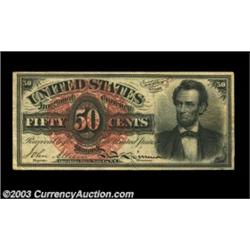 Fr. 1374 50ó Fourth Issue Lincoln Choice Very Fine. A strictly original and problem-free Lincoln wit