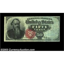 Fr. 1376 50c Fourth Issue Stanton Very Choice New. Spectacular color is the standout feature of this