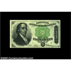 Fr. 1379 50c Fourth Issue Dexter Very Choice New. A near-Gem example of this popular one-number Gree