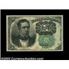 Image 1 : Fr. 1264 10c Fifth Issue Gem New. A lovely example of this scarcest Fifth Issue note. Green Seals wi