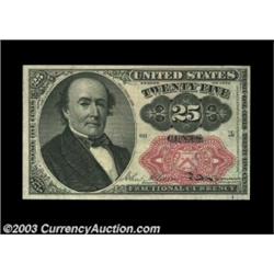 Fr. 1309 25c Fifth Issue Gem New. Bright, fresh and well margined. Important notice: We expect to be