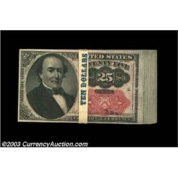 Fr. 1309 25c Fifth Issue Original Bundle of 40 Gem New. A strictly original bundle of 40 that square