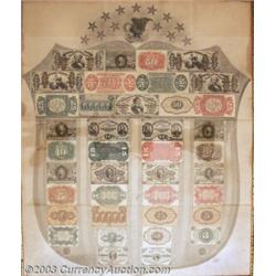 Gray Fractional Currency Shield. A beautifully bright Shield with all of the notes retaining their f