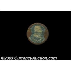 HB-3 EP-2 1c Ayer's Cathartic Pills Choice Extremely Fine. This short-arrows One Cent has a simply g
