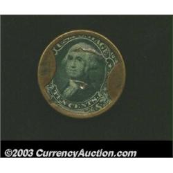 HB-133 EP-116 10c J. Gault Extremely Fine. The case shows very little wear, and the stamp is nice an