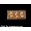 Image 1 : HB- EP-95a 9c Strip. Often called a Feuchtwanger strip, as the back bears an eagle reminiscent of th