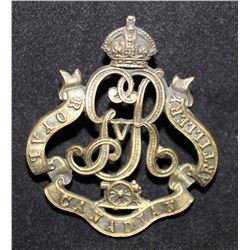 B2. Royal Canadian Artillery Cap Badge