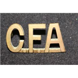 B4. Canadian Field Artillery Shoulder Title