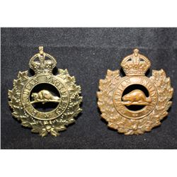 B7. Canadian Engineers Cap Badge Lot