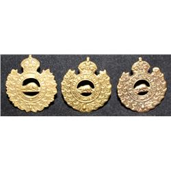 B8. Canadian Engineers Collar Badge Lot