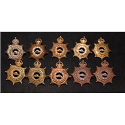 B12. Canadian Army Service Corps Collar badge lot