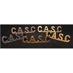 B18. Canadian Army Service Corps Shoulder Title Lot