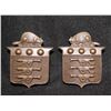 Image 1 : B22. Canadian Ordnance Corps OFFICER'S collar badge pair