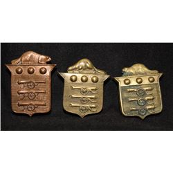 B23. Canadian Ordnance Corps Collar badge lot. Lot of 3