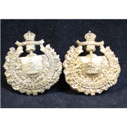 B28. Stratcona's Horse, Royal Canadian Cap/Collar badge lot