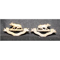 B33. 32nd Manitoba Hosre Collar badge pair