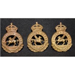B40. 27th (Saskatchewan) Light Horse Cap/Collar set