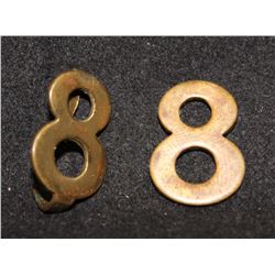 B51. 8th Princess Louise New Brunswich Hussars Number pair