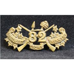 B56. 82nd Abgeweit Light Infantry Collar badge