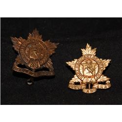 B61. 24th Kent Regiment Collar badges
