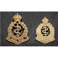 C5. Canadian Medical Corps Cap/Collar badges lot