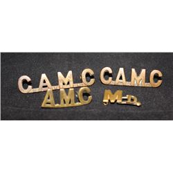 C6. Canadian Army Medical Corps Shoulder Title Lot
