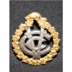C10. Canadian Army Veterinary Corps OFFICER'S Collar badge