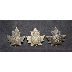 C13. Canadian Veterinary Corps Collar badge lot