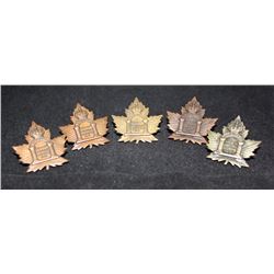 C15. Canadian Army Dental Corps collar badges lot