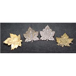 C17. Canadian Army Dental Corps collar badge lot