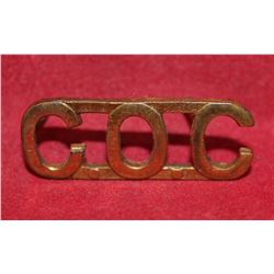 C19. Canadian Ordnance Corps Shoulder Title