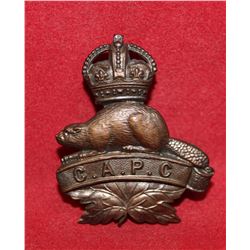 C20. WW1 Canadian Army Pay Corps Cap Badge