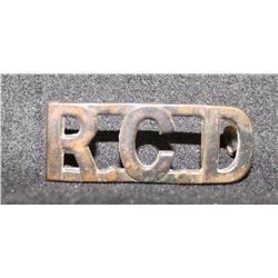 C36. Royal Canadian Dragoons, Shoulder Title. R C D