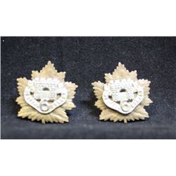 C38. 6th Battalion, Fort Garry Horse, Winnipeg, Collar badge pair