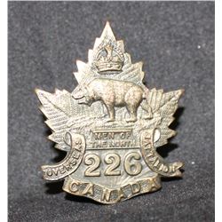 C39. 226 Battalion, Manitoba, Men of the North, Cap badge