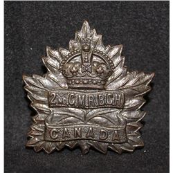 C47. 2nd Canadian Mounted Rifles, Victoria, Cap Badge