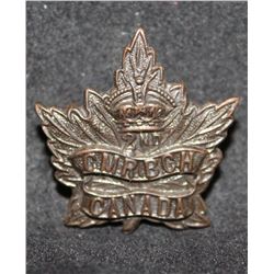 C48. 2nd Canadian Mounted Rifles, Victoria, collar badge
