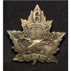 C49. 6th Canadian Mounted Rifles, AMHERST, N.S., Cap Badge