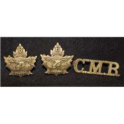 C50. 6th Mounted Rifles, AMHERST, N.S. Collar/Title lot