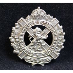 C56. 14th Winnipeg, Cameron Highlanders, RESERVE Battalion Collar badge