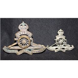 D2. Royal Canadian Artillery OFFICER'S Cap/Beret badge lot