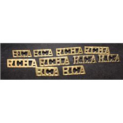 D5. Flaming Grenade Collar badge lot