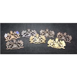 D12. Royal Canadian Corps of Signals Collar Badge Lot