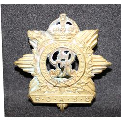 D16. Royal Canadian Army Service Corps Cap Badge