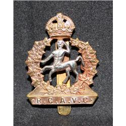 D28. Royal Canadian Army Veterinary Corps Cap badge