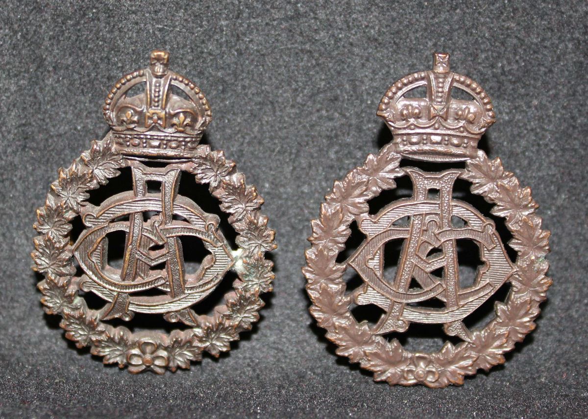 D32. Canadian Army Dental Corps Cap Badge lot