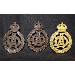 D34. Canadian Army Dental Corps Cap Badge lot