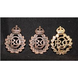D36. Royal Canadian Army Dental Corps collar badge lot